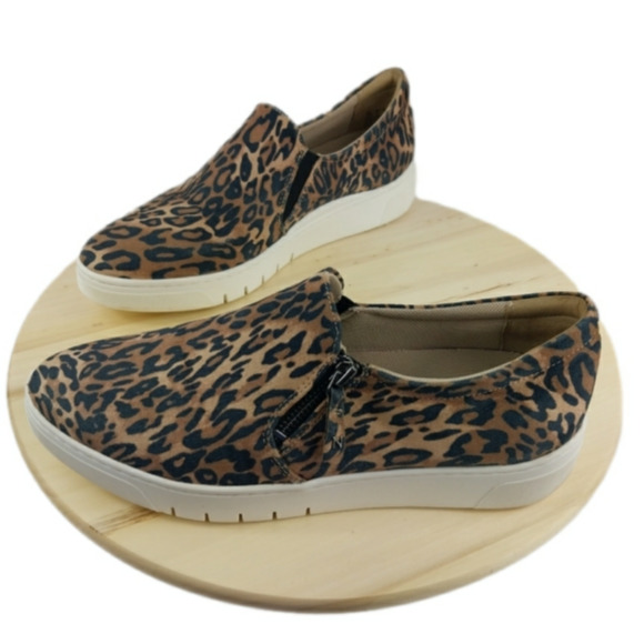 Naturalizer Hawthorn Round Toe Platform Athletic Sneakers Size 10M Leopard Print - Picture 1 of 13